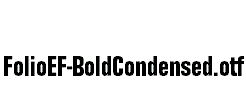 FolioEF-BoldCondensed