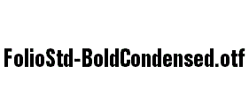 FolioStd-BoldCondensed