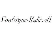 Fontesque-Italic