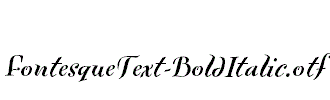 FontesqueText-BoldItalic