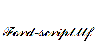 Ford-script