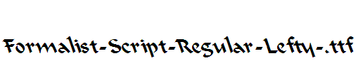 Formalist-Script-Regular-Lefty-