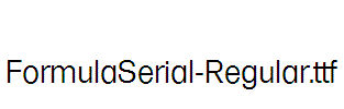 FormulaSerial-Regular