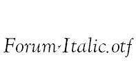 Forum-Italic