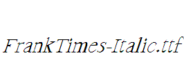 FrankTimes-Italic