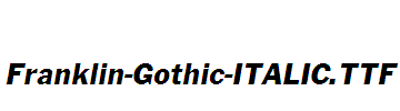 Franklin-Gothic-ITALIC