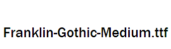 Franklin-Gothic-Medium