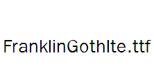 FranklinGothlte