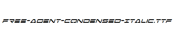 Free-Agent-Condensed-Italic