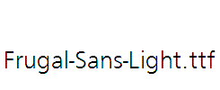 Frugal-Sans-Light