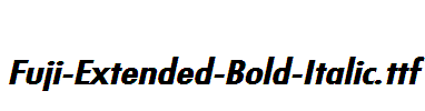 Fuji-Extended-Bold-Italic