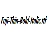 Fuji-Thin-Bold-Italic