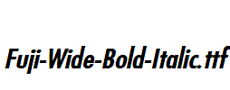 Fuji-Wide-Bold-Italic