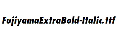 FujiyamaExtraBold-Italic