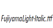 FujiyamaLight-Italic