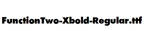 FunctionTwo-Xbold-Regular