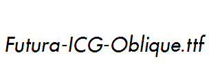 Futura-ICG-Oblique