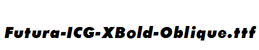 Futura-ICG-XBold-Oblique