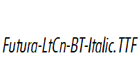 Futura-LtCn-BT-Italic