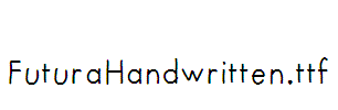 FuturaHandwritten