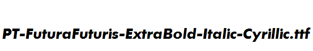 PT-FuturaFuturis-ExtraBold-Italic-Cyrillic