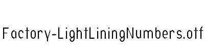 Factory-LightLiningNumbers