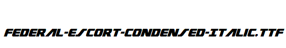 Federal-Escort-Condensed-Italic