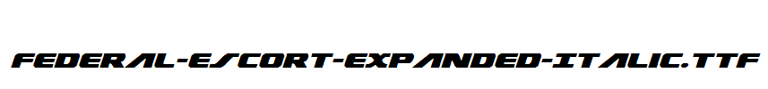 Federal-Escort-Expanded-Italic