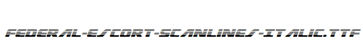 Federal-Escort-Scanlines-Italic