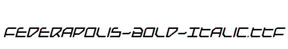 Federapolis-Bold-Italic