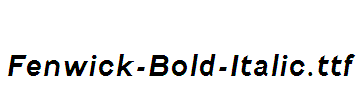 Fenwick-Bold-Italic