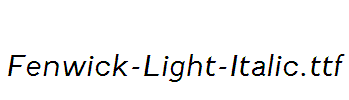 Fenwick-Light-Italic