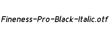 Fineness-Pro-Black-Italic