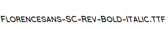 Florencesans-SC-Rev-Bold-Italic