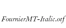 FournierMT-Italic