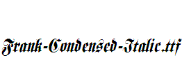 Frank-Condensed-Italic