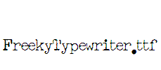 FreekyTypewriter