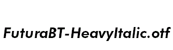 FuturaBT-HeavyItalic
