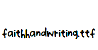 faithhandwriting