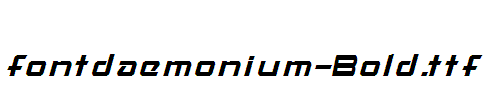 fontdaemonium-Bold