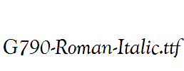 G790-Roman-Italic