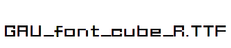 GAU_font_cube_R