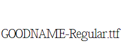 GOODNAME-Regular