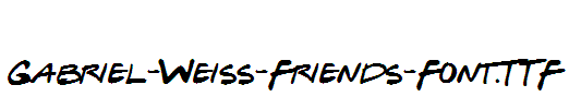 Gabriel-Weiss-Friends-Font