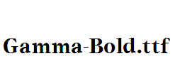 Gamma-Bold