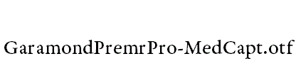 GaramondPremrPro-MedCapt