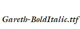 Gareth-BoldItalic