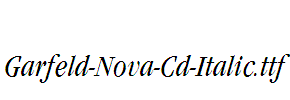 Garfeld-Nova-Cd-Italic