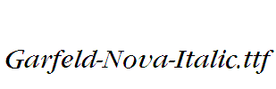 Garfeld-Nova-Italic