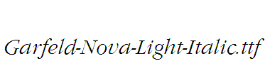 Garfeld-Nova-Light-Italic